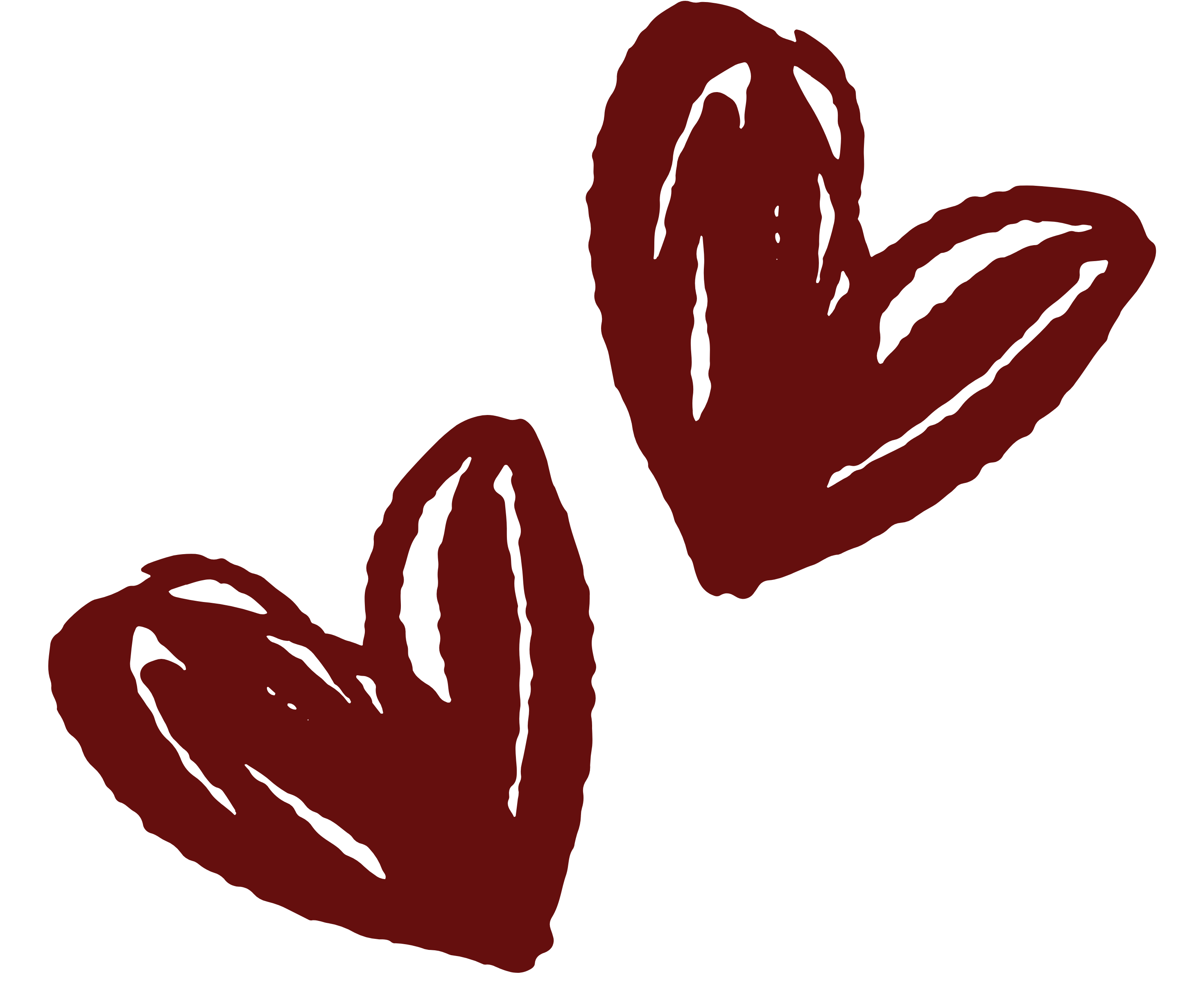 Decorative hearts icon